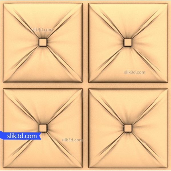 Squared Elegance 3D dekorativ panelmodel