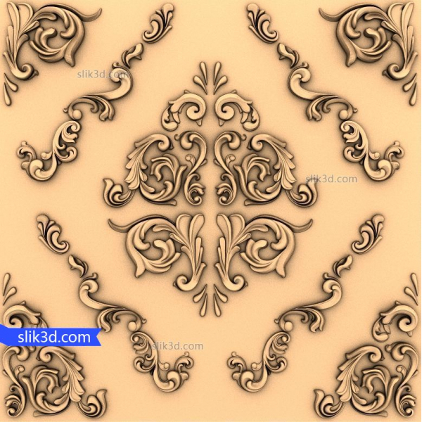 Victorian Elegance 3D STL modelis CNC un 3D drukāšanai Victorian Elegance 3D STL modelis CNC un 3D drukāšanai