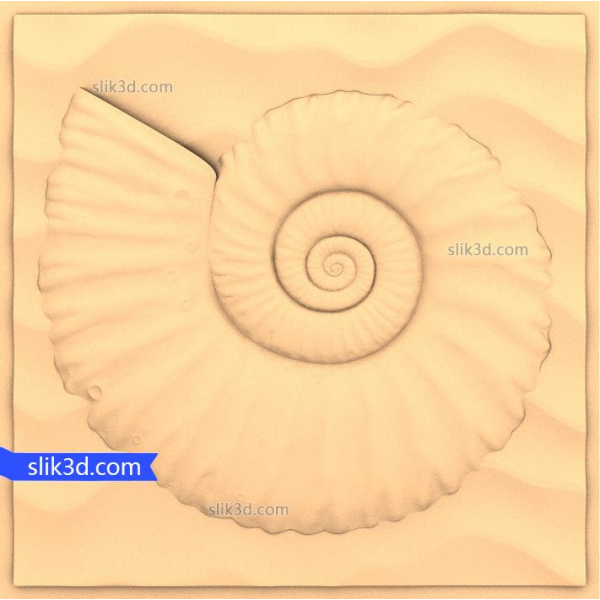 ناتیلوس مارپیچی پانل 3D STL مدل های CNC ناتیلوس مارپیچی پانل 3D STL مدل های CNC