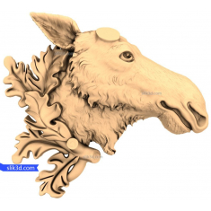 Majestic Moose Head Relief