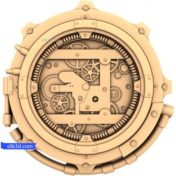 Steampunk دنده پورتال 3D STL مدل برای ماشینکاری CNC Steampunk دنده پورتال 3D STL مدل برای ماشینکاری CNC