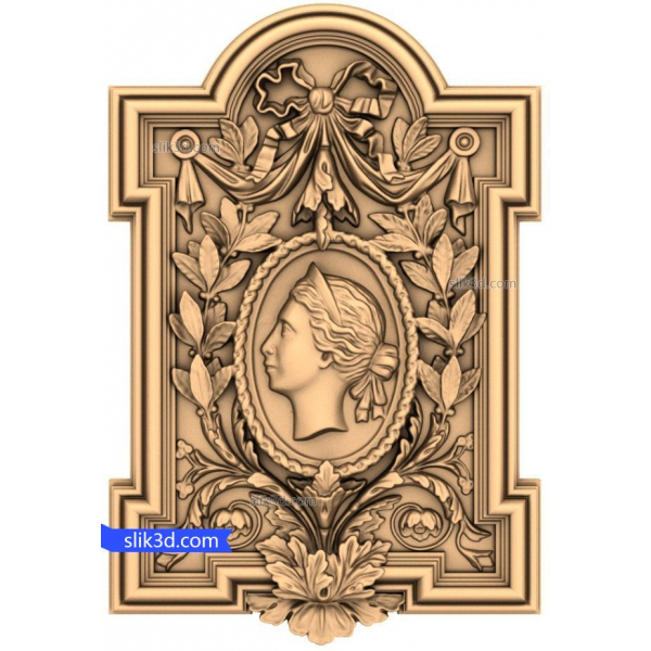 Victorian Elegance Panel - 3D STL Model for CNC Routing