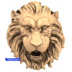 Cabeza de león majestuosa