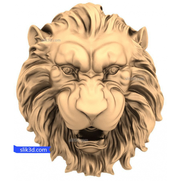 Majestätischer Löwenkopf 3D STL Modell für CNC Majestätischer Löwenkopf 3D STL Modell für CNC