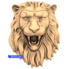 Cabeza de león majestuosa