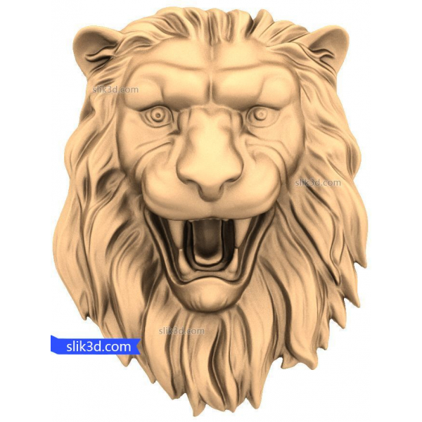 Majestic Lion Head 3D Model for CNC Routers Majestic Lion Head 3D Model for CNC Routers