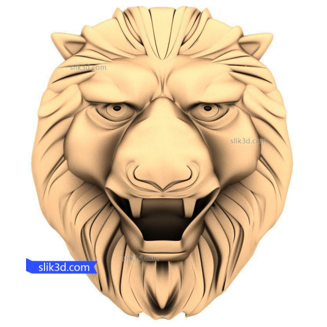 Character "lion Head #14" | STL - 3D model for CNC