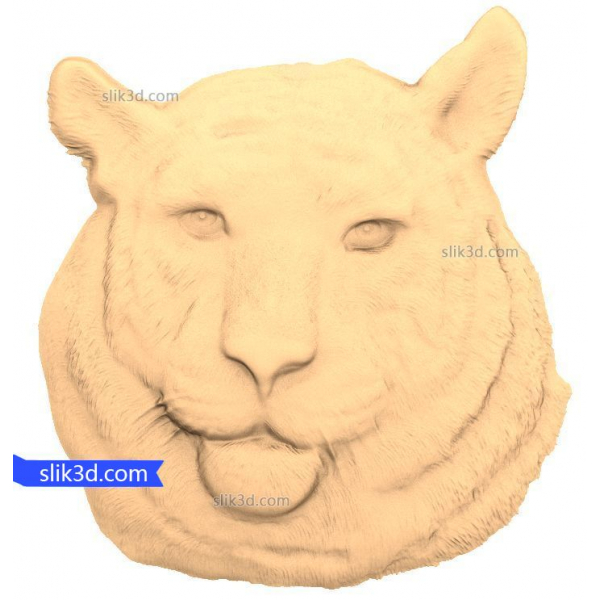 Majestic Tiger Bust 3D STL Model for CNC Majestic Tiger Bust 3D STL Model for CNC