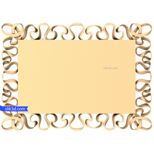 Ribbon Elegance 3D STL Model for CNC