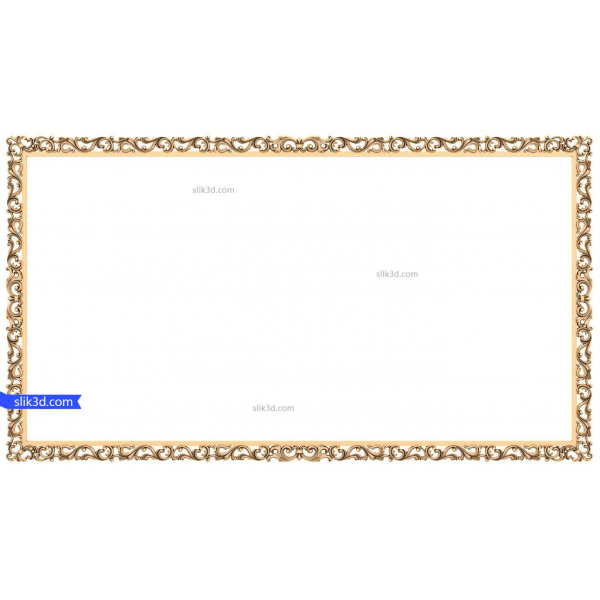 Exquisite Baroque Decorative Frame 3D Model for CNC Exquisite Baroque Decorative Frame 3D Model for CNC