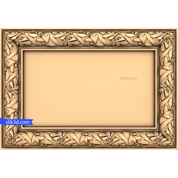 Woodland Elegance Frame 3D STL-model til CNC-projekter