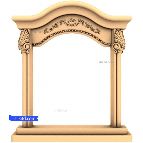 โมเดล 3D STL ของกรอบคลาสสิกแบบประณีตสำหรับ CNC