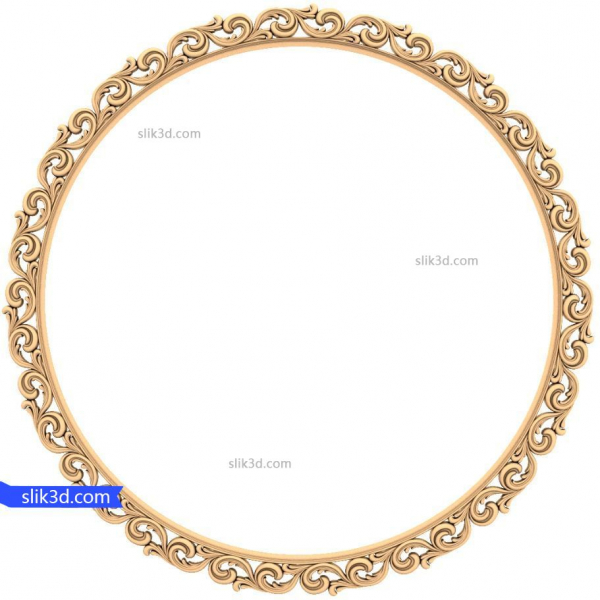 Królewska ozdobna rama 3D STL Model dla CNC Królewska ozdobna rama 3D STL Model dla CNC