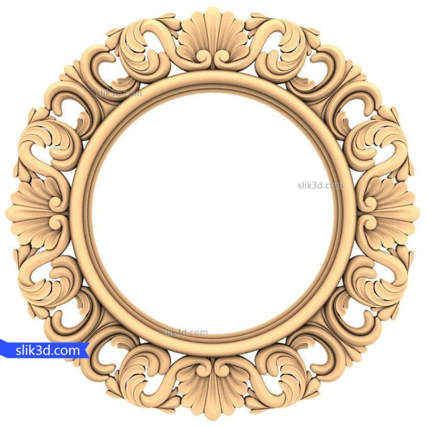 Exquisite Baroque Elegance Frame 3D STL Model