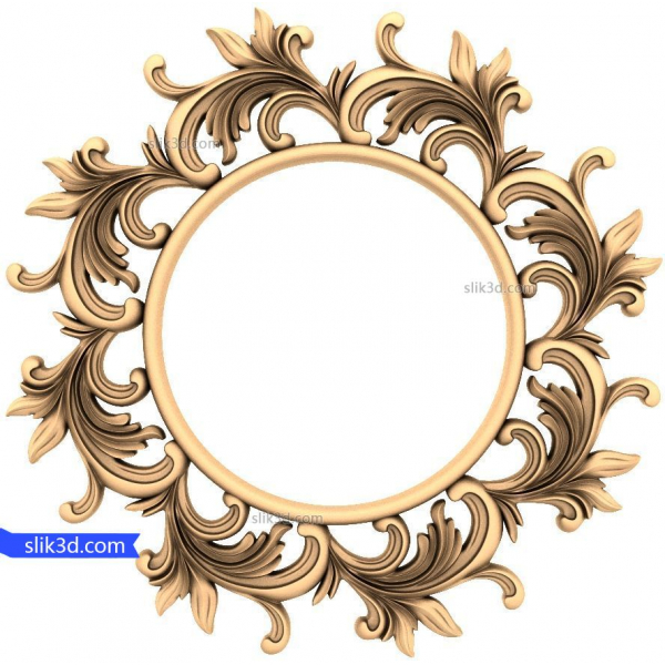 Baroque Elegance Frame 3D STL Model for CNC Baroque Elegance Frame 3D STL Model for CNC