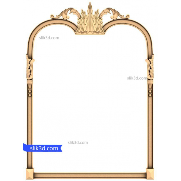 Elegant Ornate Frame 3D Model for CNC Elegant Ornate Frame 3D Model for CNC