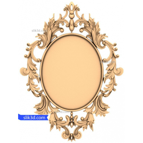 Ornate Oval Frame 3D Model for CNC Ornate Oval Frame 3D Model for CNC