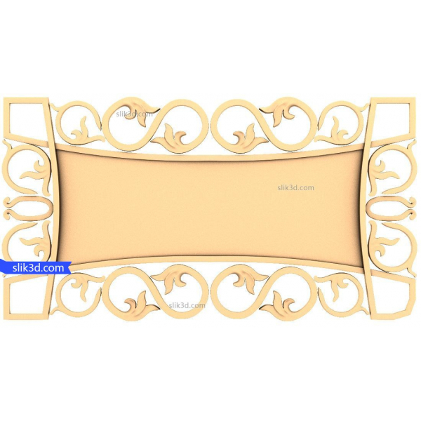 Floral Elegance Panel 3D STL Model Floral Elegance Panel 3D STL Model