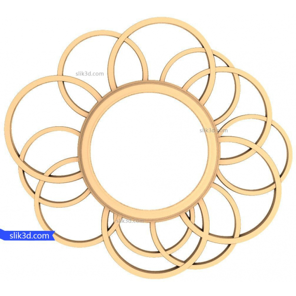 Golden Sunburst 3D STL Model for CNC Router Golden Sunburst 3D STL Model for CNC Router