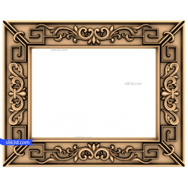 Barok Elegance Frame 3D-model til CNC Barok Elegance Frame 3D-model til CNC