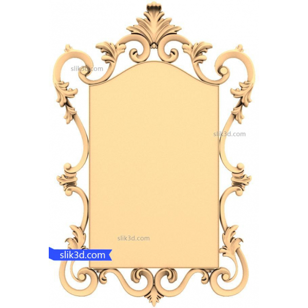 Elegante cornice floreale STL per router CNC Elegante cornice floreale STL per router CNC