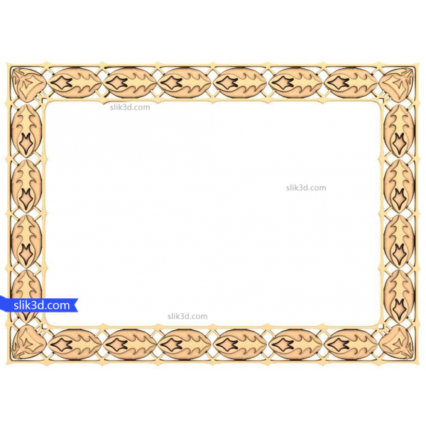 برگ آبشار قاب 3D CNC مدل برگ آبشار قاب 3D CNC مدل
