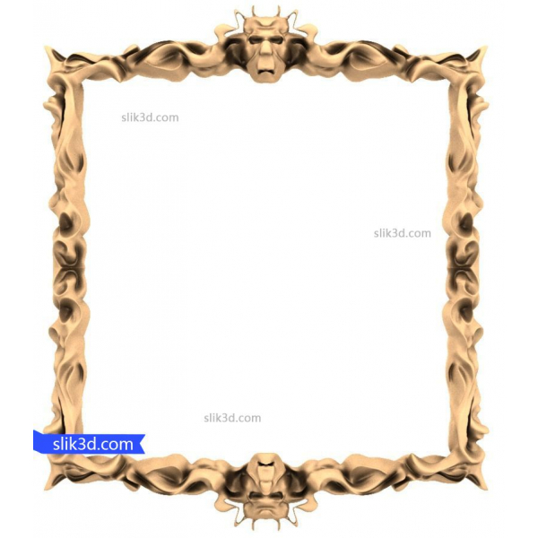Mystic Guardians Frame 3D STL-model til CNC-træbearbejdning Mystic Guardians Frame 3D STL-model til CNC-træbearbejdning