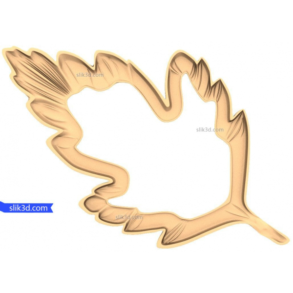Leaf Elegance 3D STL Model for CNC Machining Leaf Elegance 3D STL Model for CNC Machining