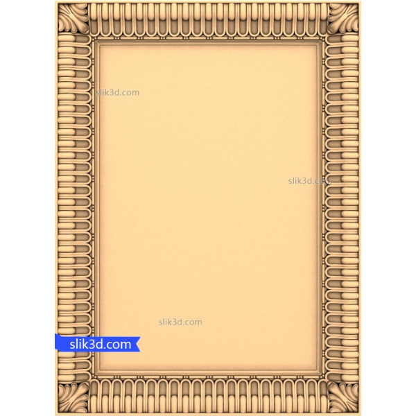 Baroque Ornate Frame 3D STL Model for CNC and 3D Printing Baroque Ornate Frame 3D STL Model for CNC and 3D Printing