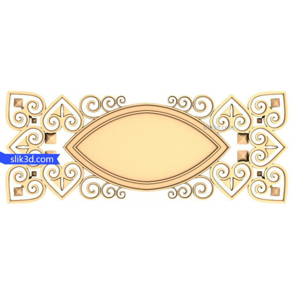 Panel Royal Swirl Modelo 3D STL para CNC
