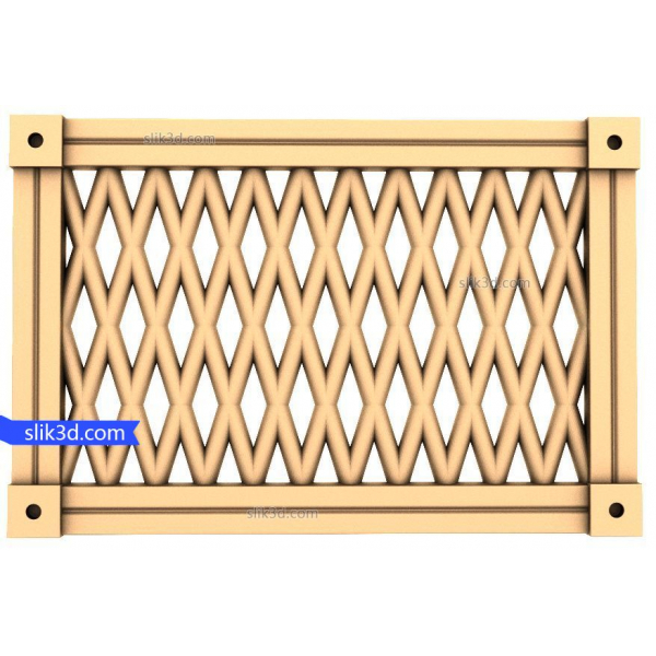 Geometric Lattice Wall Panel - 3D STL Model for CNC Geometric Lattice Wall Panel - 3D STL Model for CNC