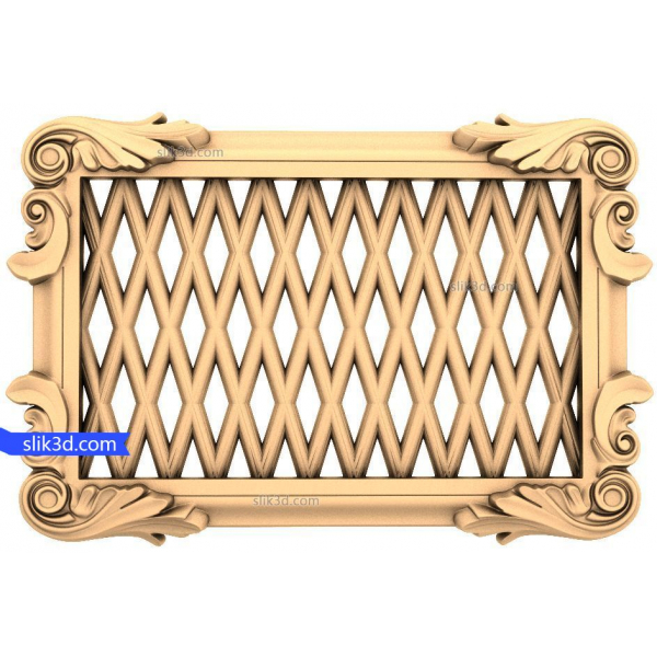 Regal Scrollwork Panel 3D STL Model for CNC Regal Scrollwork Panel 3D STL Model for CNC