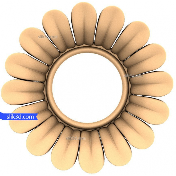 Petal Harmony Frame 3D STL model pro CNC
