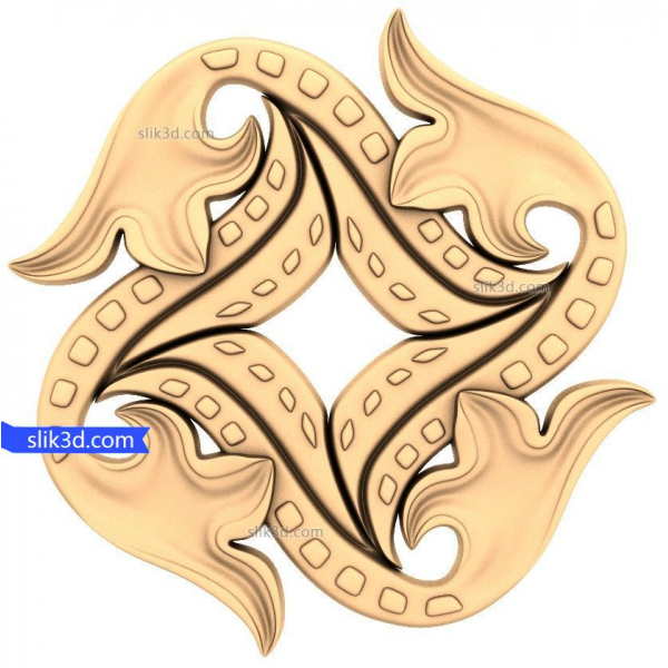 โมเดล 3D STL ของ Eternal Waves สำหรับโครงการ CNC