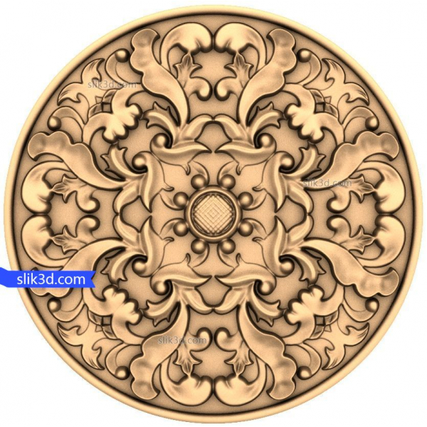 Mfano wa Medali ya Baroque ya 3D STL Mfano wa Medali ya Baroque ya 3D STL