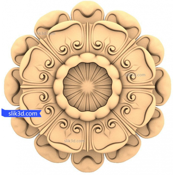 Lotus Harmony 3D STL Model for CNC Lotus Harmony 3D STL Model for CNC