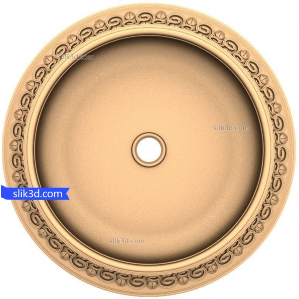 Elegance cirkulær roset 3D-model til CNC Elegance cirkulær roset 3D-model til CNC