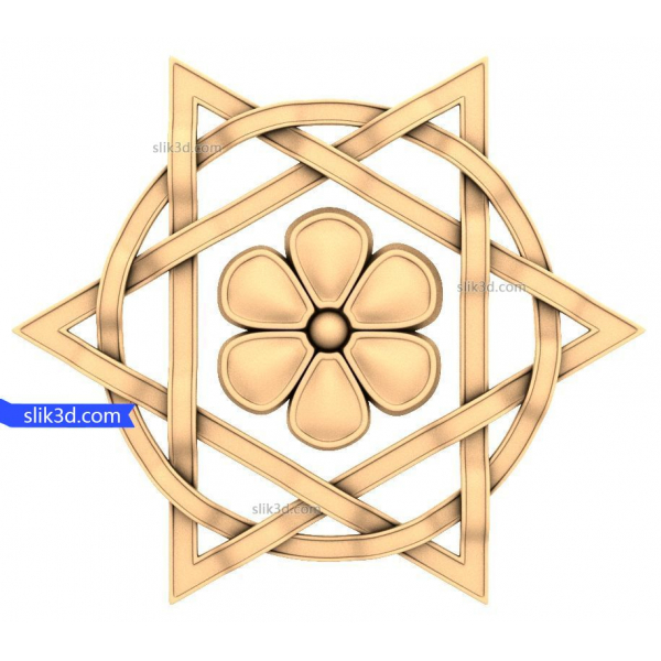 Floral Harmony 3D STL-Modell für CNC und 3D-Druck Floral Harmony 3D STL-Modell für CNC und 3D-Druck