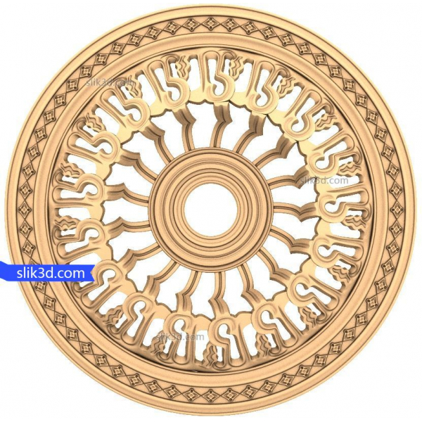 Modelo 3D Sunburst Elegance para roteadores CNC Modelo 3D Sunburst Elegance para roteadores CNC