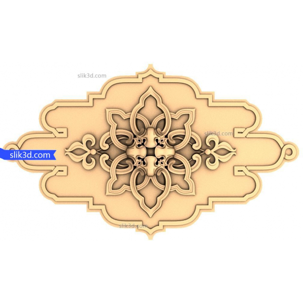 CNC için Süslü Uyum Madalyonu 3D STL Modeli