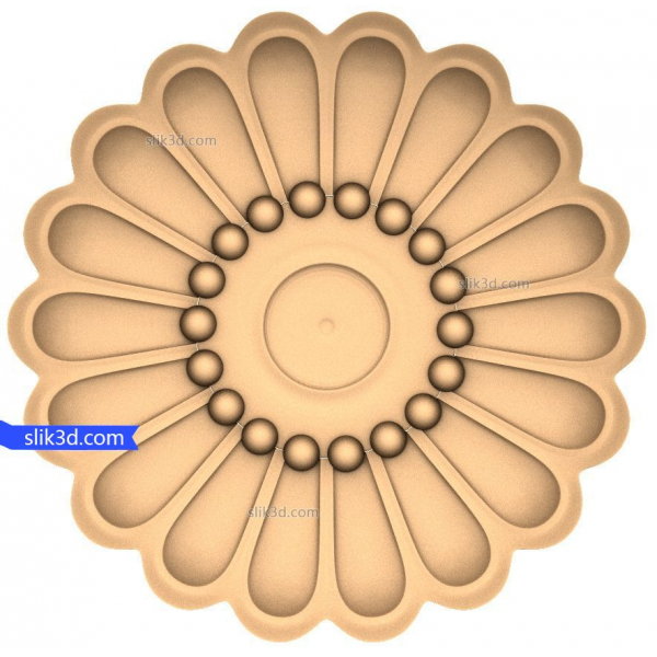 Mô hình STL 3D Radiant Floral Rosette cho CNC Mô hình STL 3D Radiant Floral Rosette cho CNC