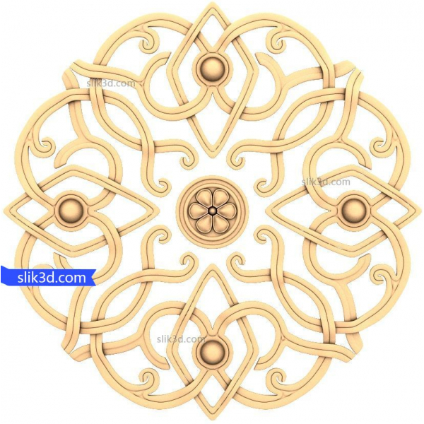 Celtic Harmony Rosette - Modello STL 3D per router CNC Celtic Harmony Rosette - Modello STL 3D per router CNC