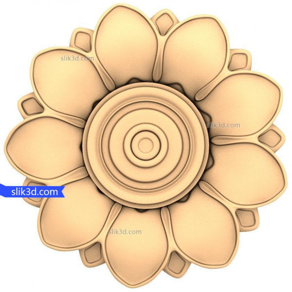 Petal Harmony 3D STL-model til CNC- og 3D-print Petal Harmony 3D STL-model til CNC- og 3D-print