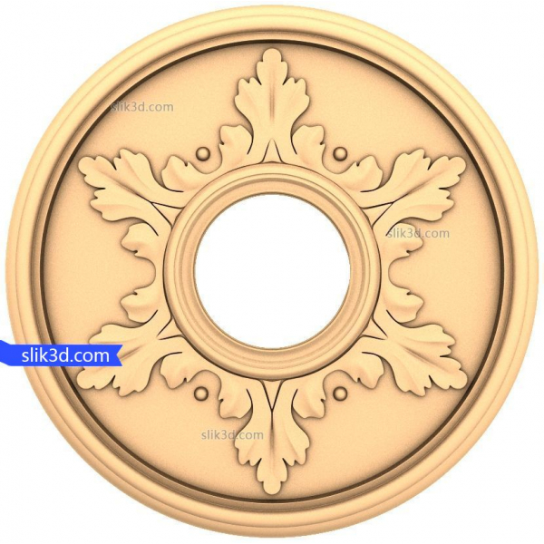 برگ بلوط مدال برای CNC چوب