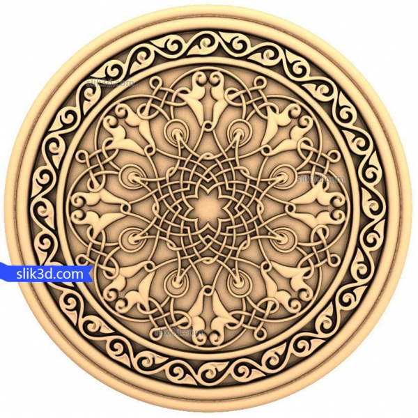 Pannello decorativo Eternal Harmony - Modello STL 3D per CNC Pannello decorativo Eternal Harmony - Modello STL 3D per CNC