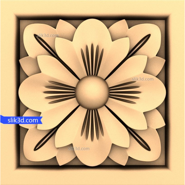 โมเดล 3D STL ลายดอกไม้สวยงาม โมเดล 3D STL ลายดอกไม้สวยงาม