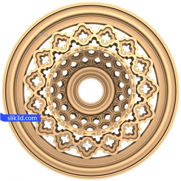Modello 3D STL Rosetta Celestial Harmony per CNC Modello 3D STL Rosetta Celestial Harmony per CNC
