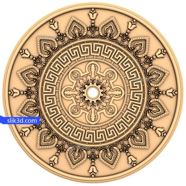 Model 3D Mandala Radiance dla CNC Model 3D Mandala Radiance dla CNC