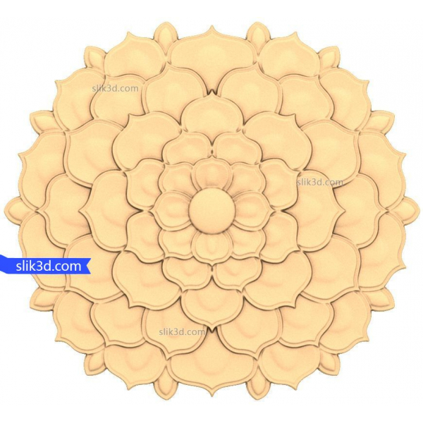 Petal Harmony - 3D STL ሞዴል ለ CNC Petal Harmony - 3D STL ሞዴል ለ CNC