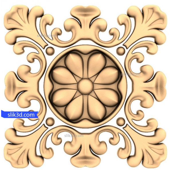 Floral Elegance 3D-model voor CNC-projecten Floral Elegance 3D-model voor CNC-projecten